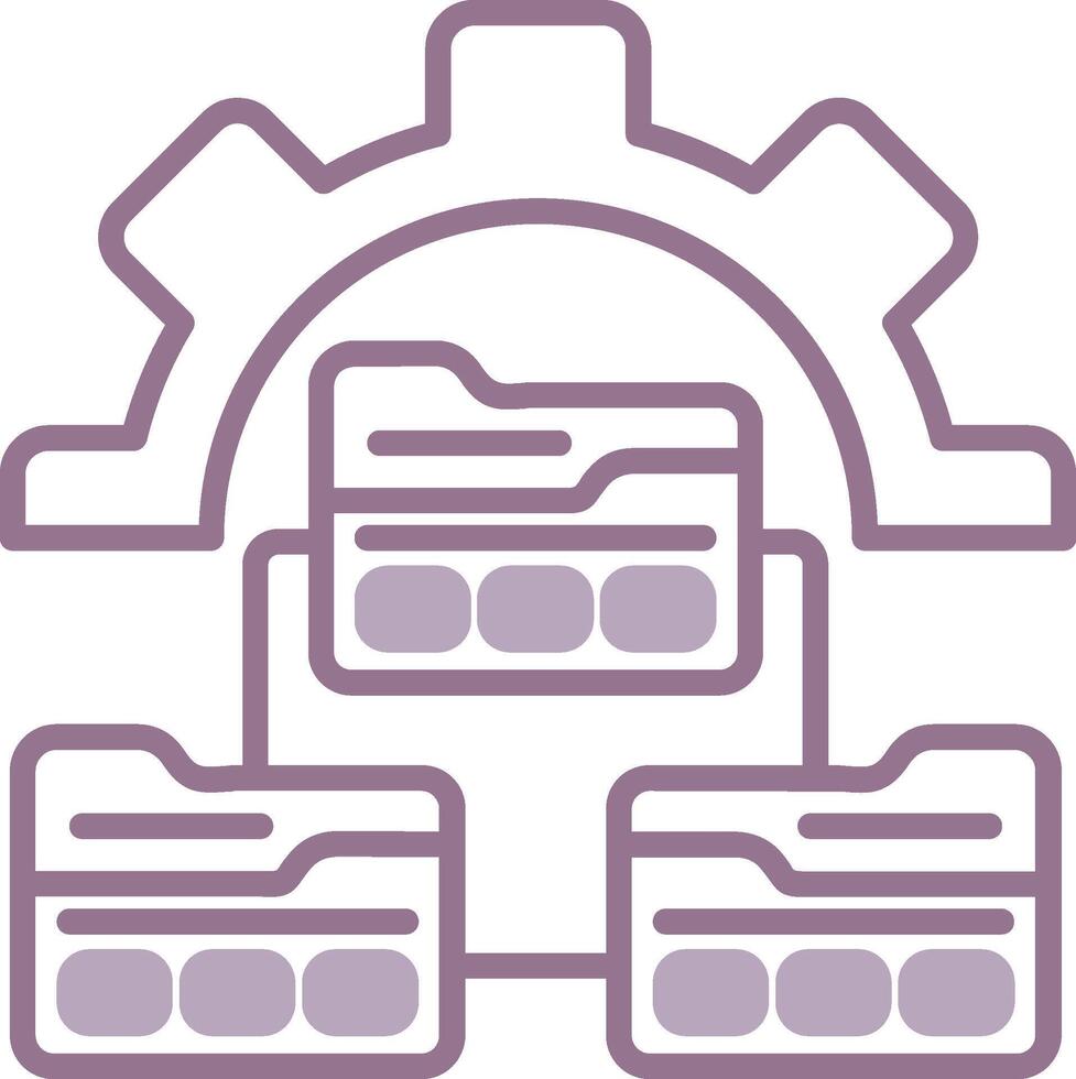 Version Control Elegant Shape Token vector