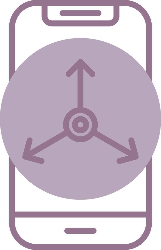 Accelerometer Sensor Vivid Design Mark vector