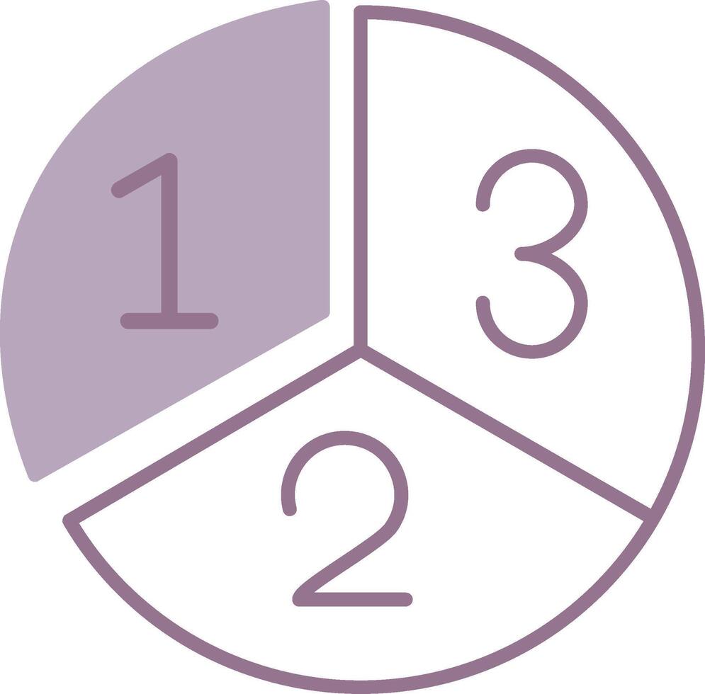 Pie Chart Shadowed App Object vector