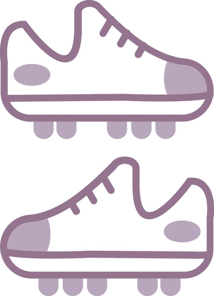 Cleats Shadowed Web Token vector