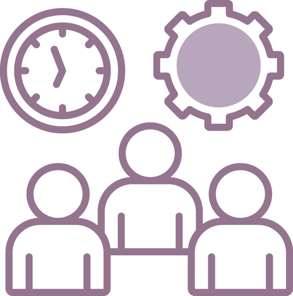 Work Time Minimal Web Emblem vector