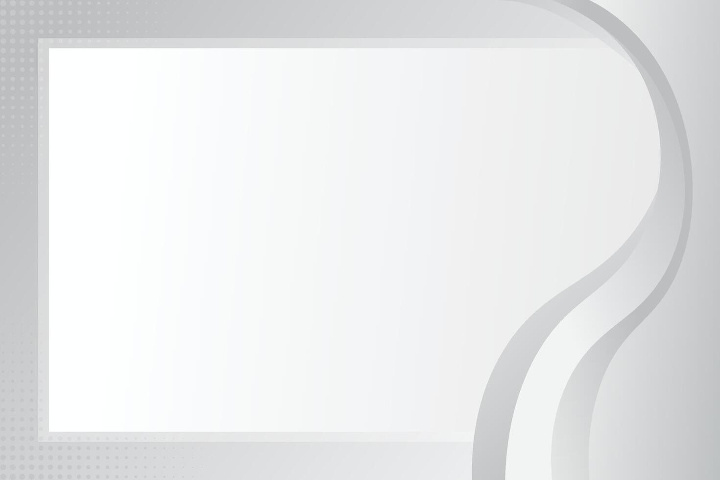 Black and white background with gradient wave or grayscale backdrop shape vector