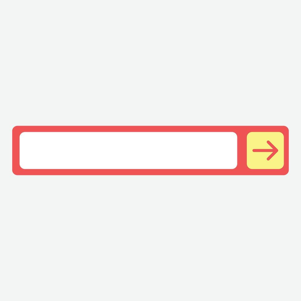 Blank Minimalist Web Button vector