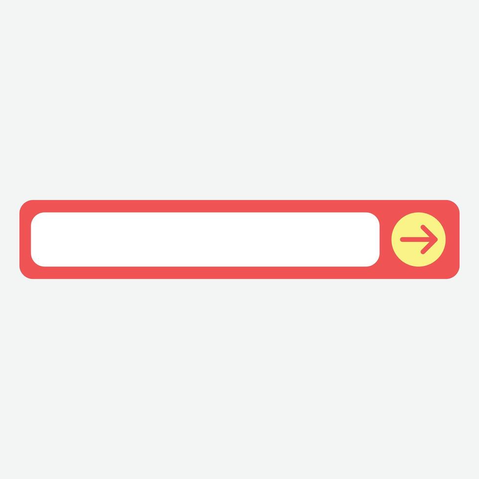 Minimalist Website Button vector