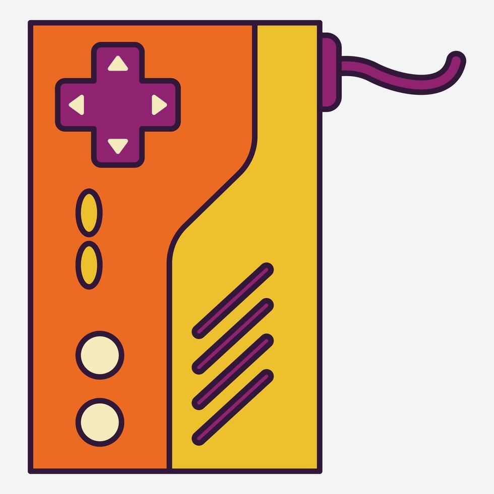 Retro Game Controller Icon vector