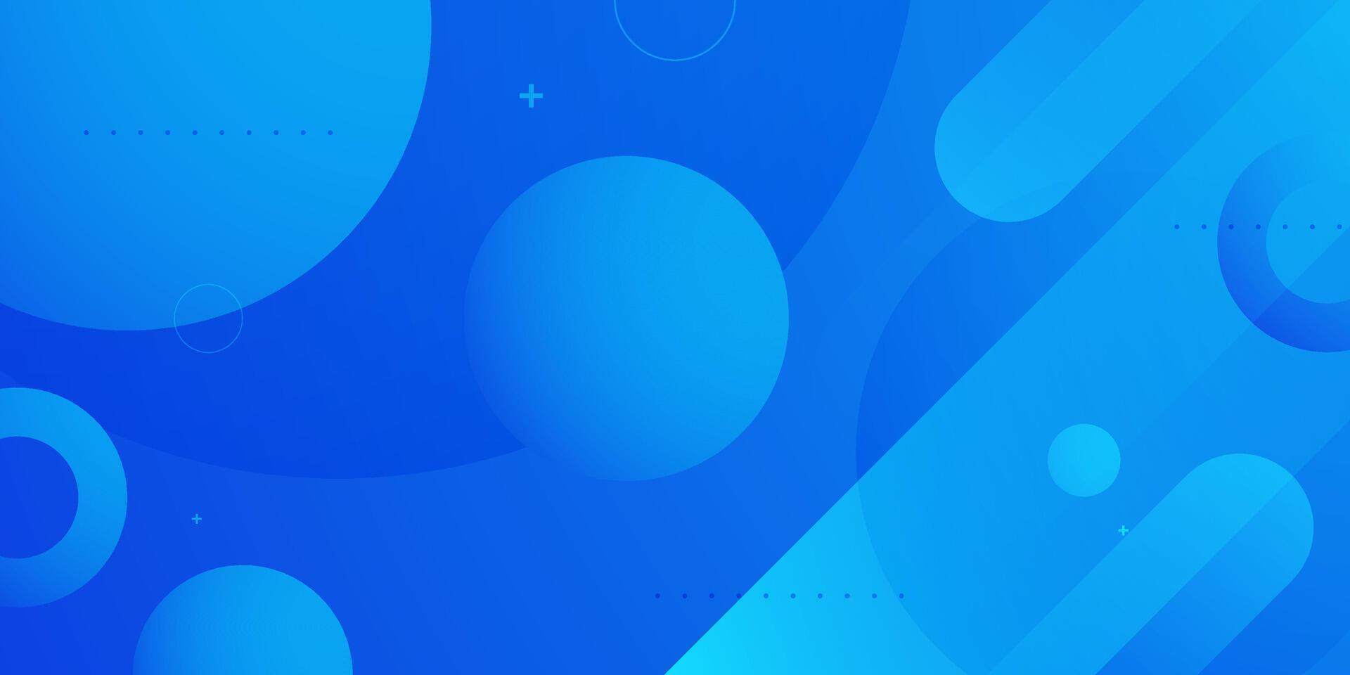Abstract colorful blue circle banner background. Simple circle pattern with dynamic color shapes pattern design. vector