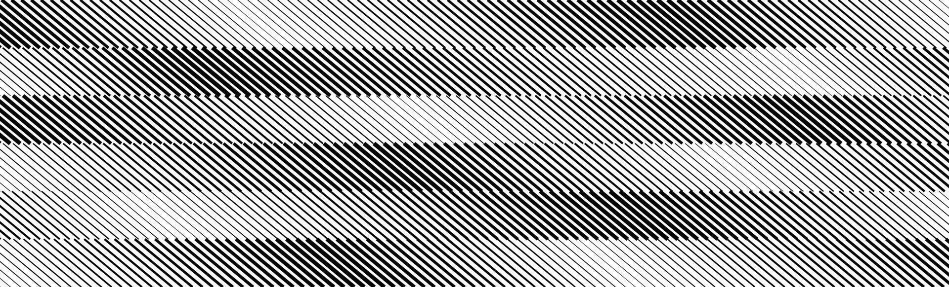 Oblique stripe halftone gradient texture. Slanted lines gradation background. Black and white parallel diagonal wallpaper. Repeating striped pattern backdrop. Abstract Doppler effect concept vector