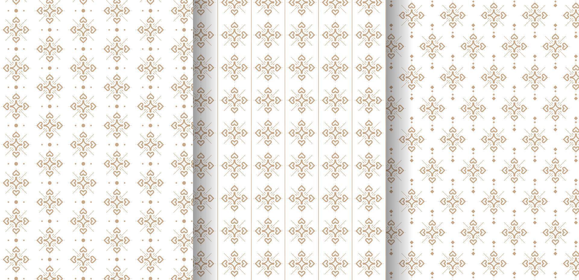 Delicate Ornamental Pattern Design Featuring Heart Element Shape Elegant Category vector