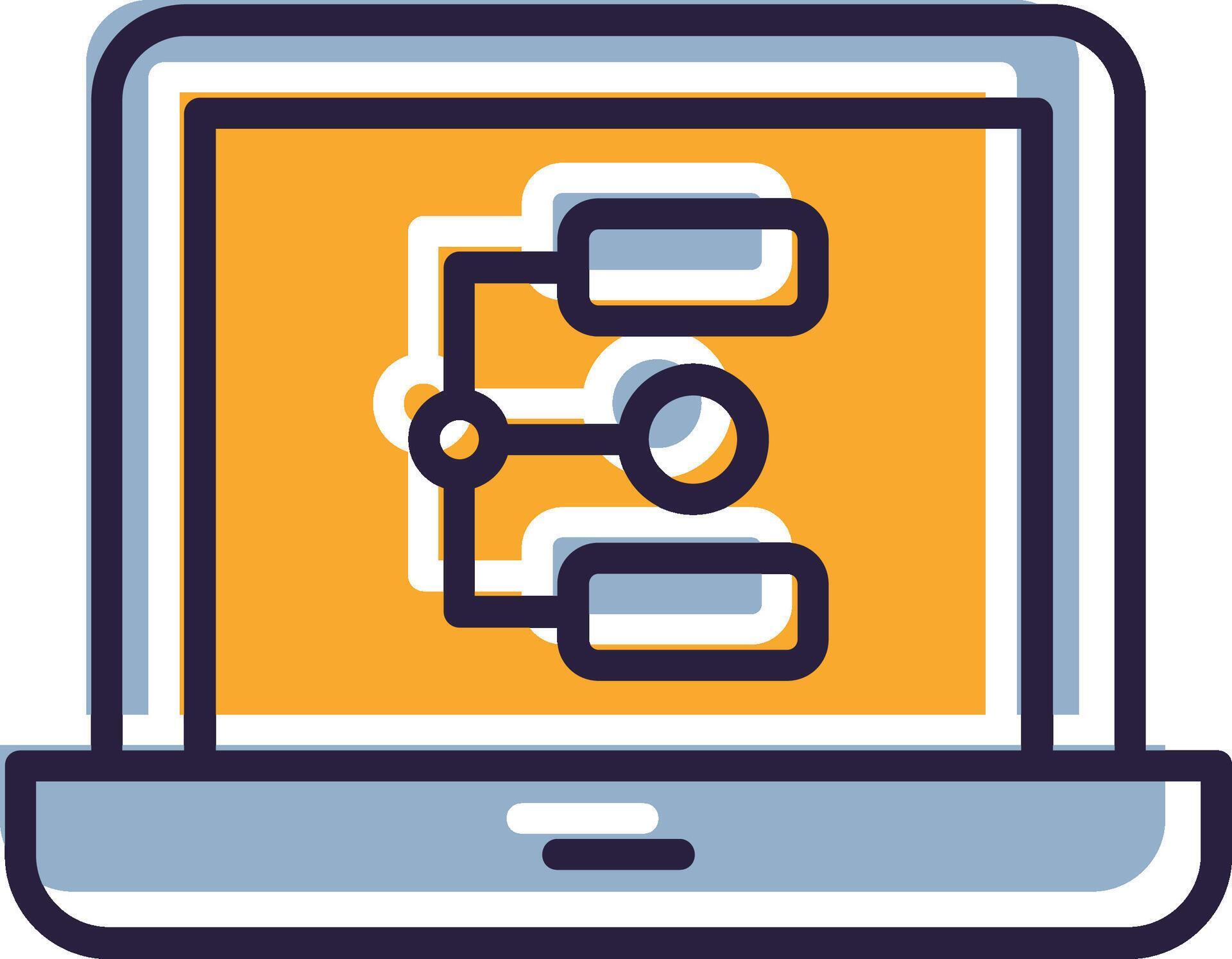Workflow Filled up Process Flowchart System Sequence 69484082 Vector ...