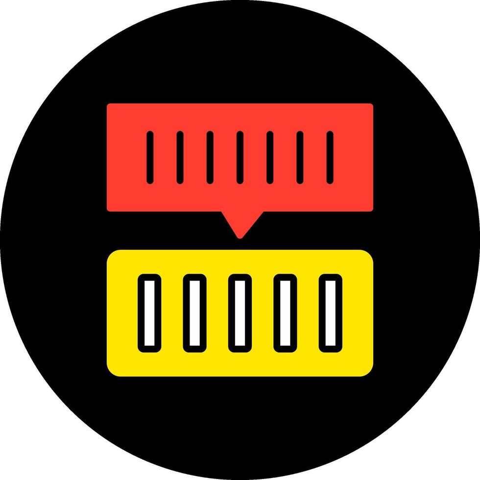 Serial Code Glyph Gino Color Serial Number Code Identifier Product vector