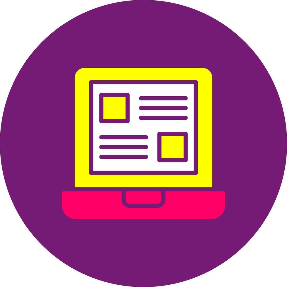 Web Design Glyph Gino Color UI UX Layout Interface vector