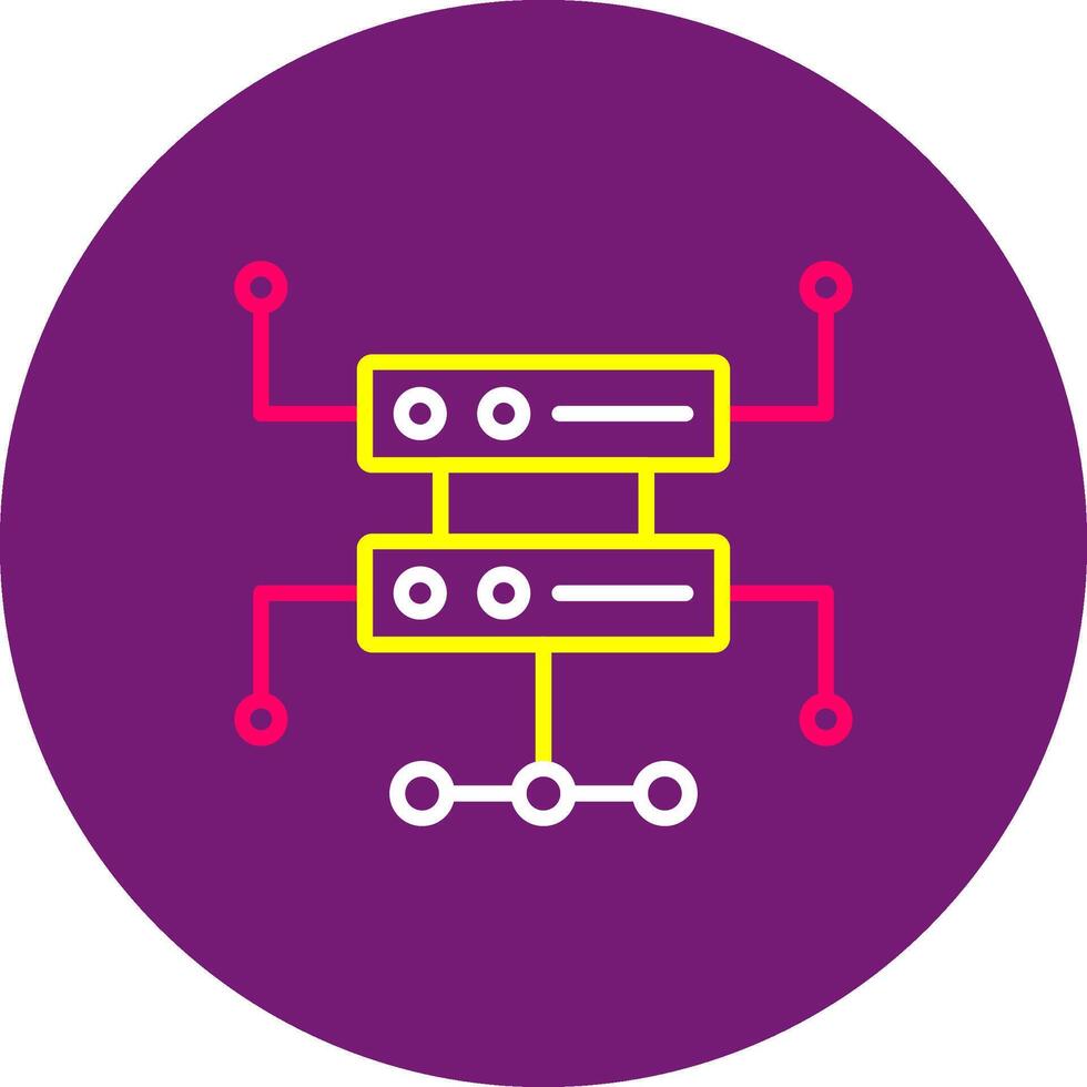 Hosting Flat Icon Web Hosting Server Provider Host vector