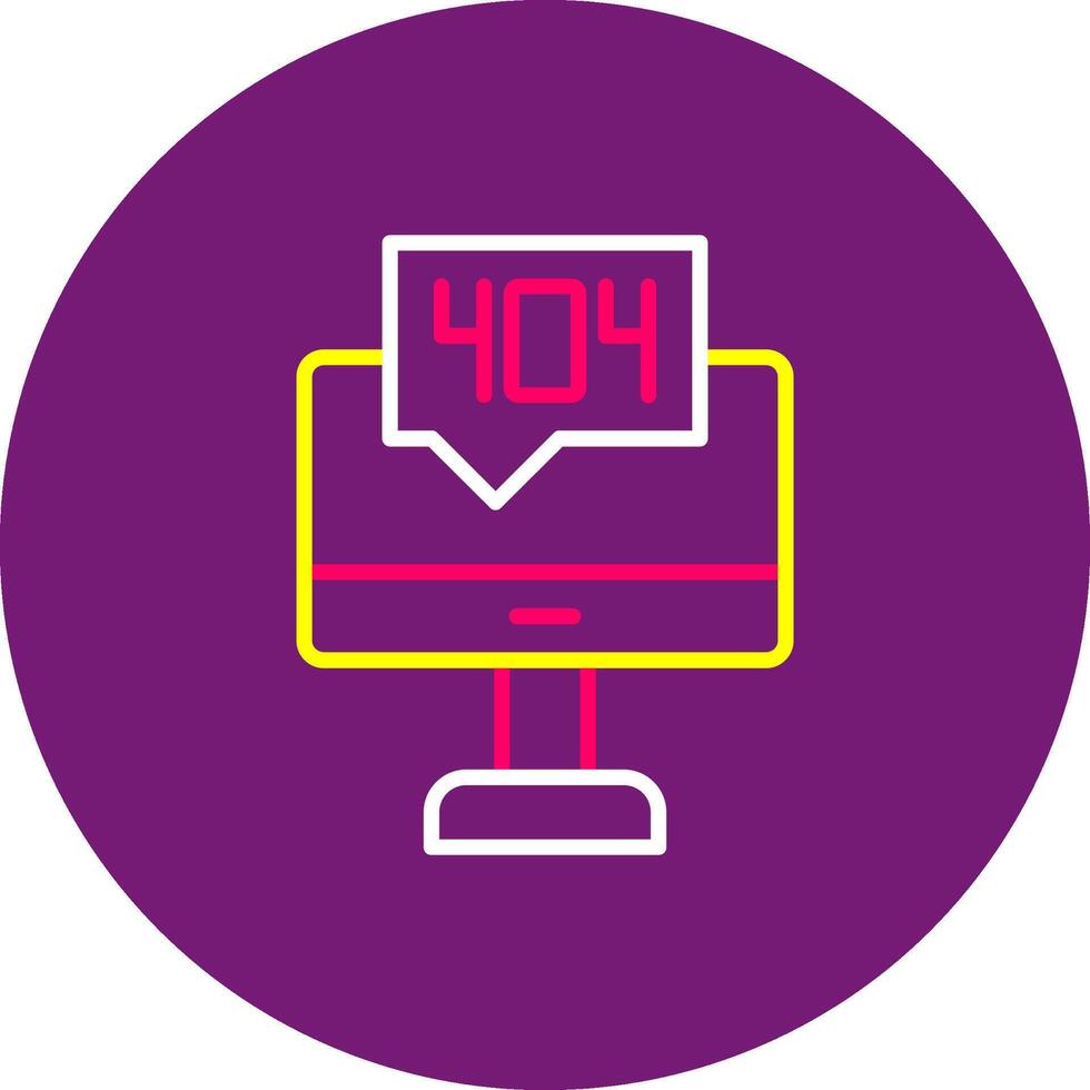 404 Error Line dino color Not Found Page Error Broken Link Missing Page vector
