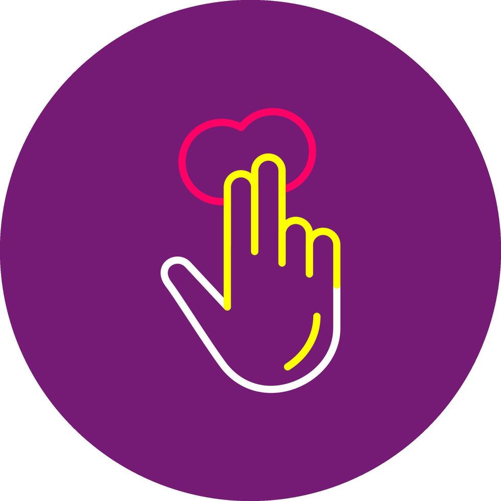 2x Tap craftdesign Double Tap Two Taps Click Gesture vector