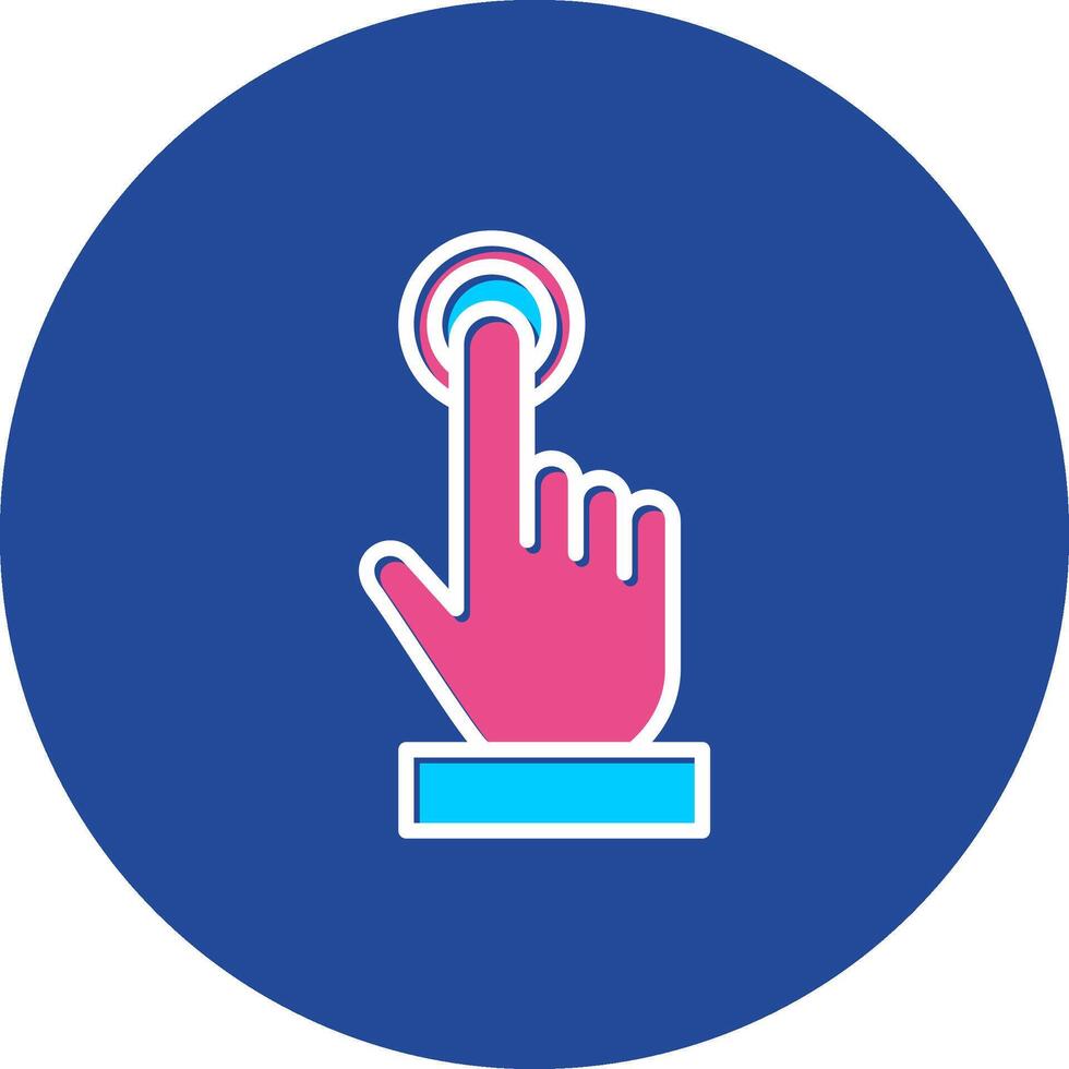 Two single tap craftdesign Two Taps Double Tap Gesture Command vector