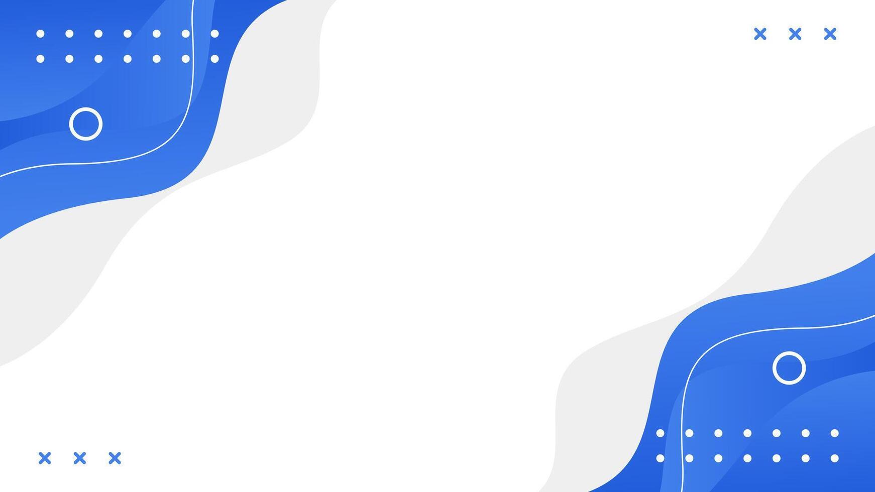 Abstract blue fluid wave background with geometric shapes. Modern dynamic wallpaper. Template banner background for sales, business, ads, events, web, pages, and others vector