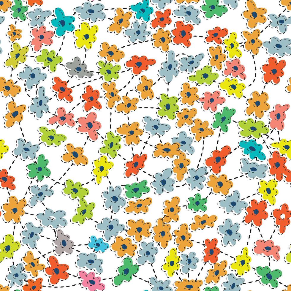 A vibrant grid of concentric square pattern, showcasing a variety of colors and gradients against a black background. vector