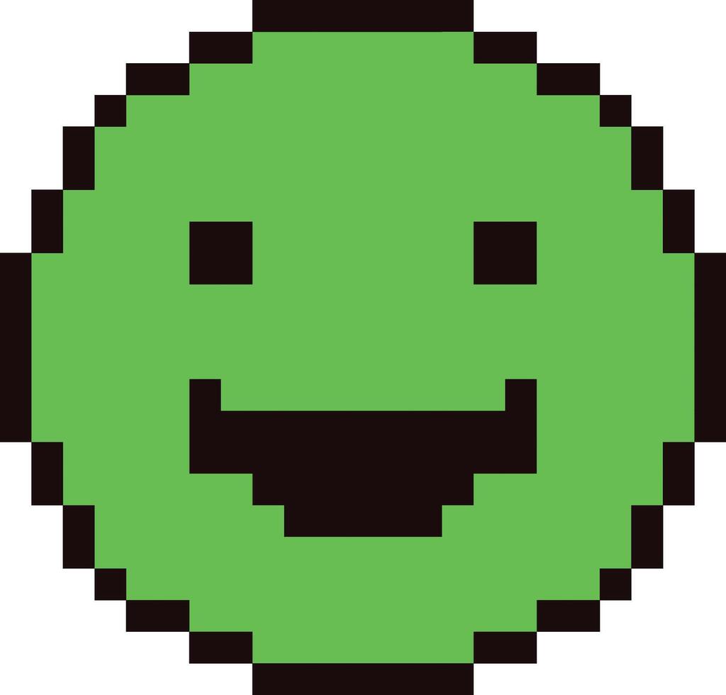 Pixel Art Smiling Emoji 69513257 Vector Art at Vecteezy