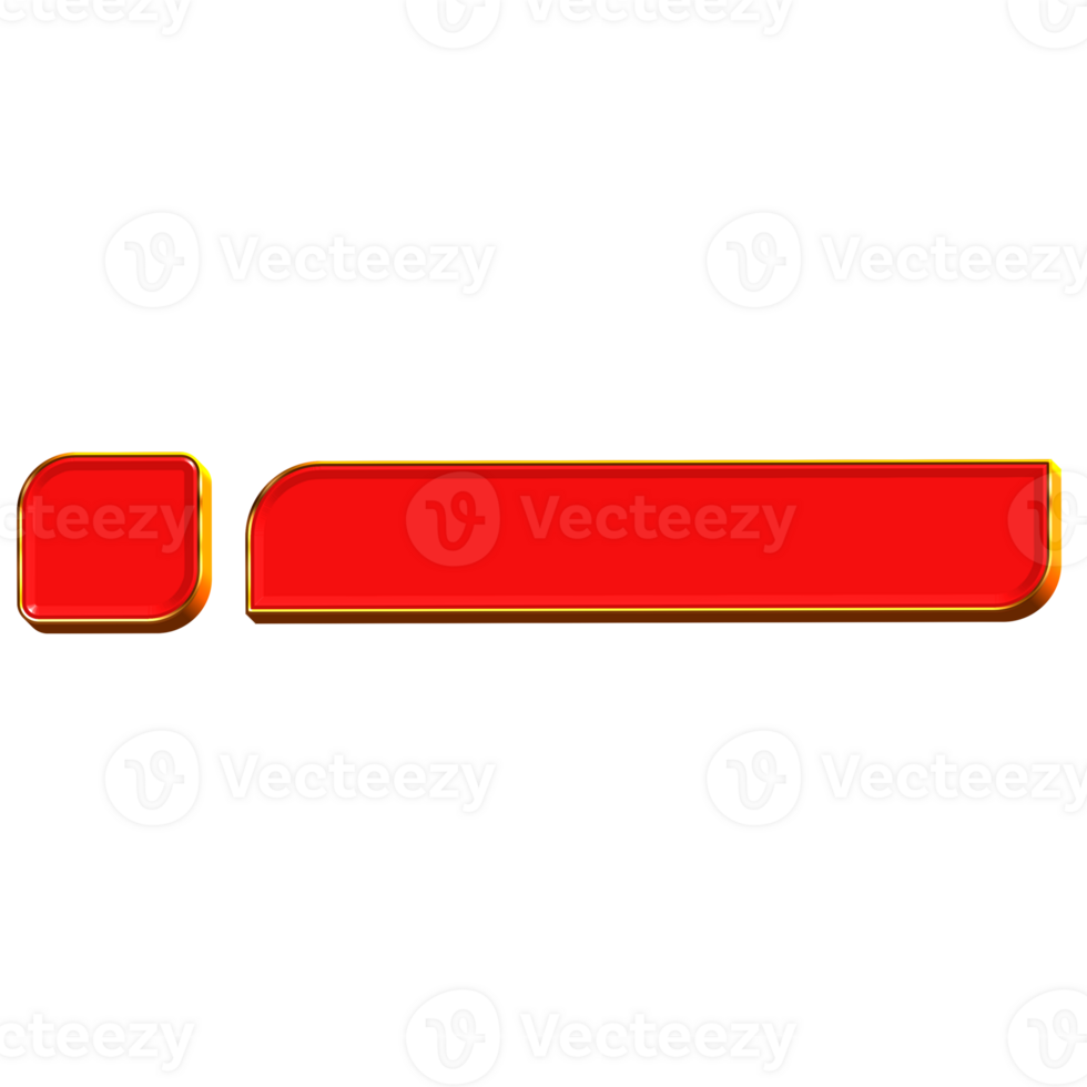 Bold Red Lower Third Title Frame for Dynamic Presentation png