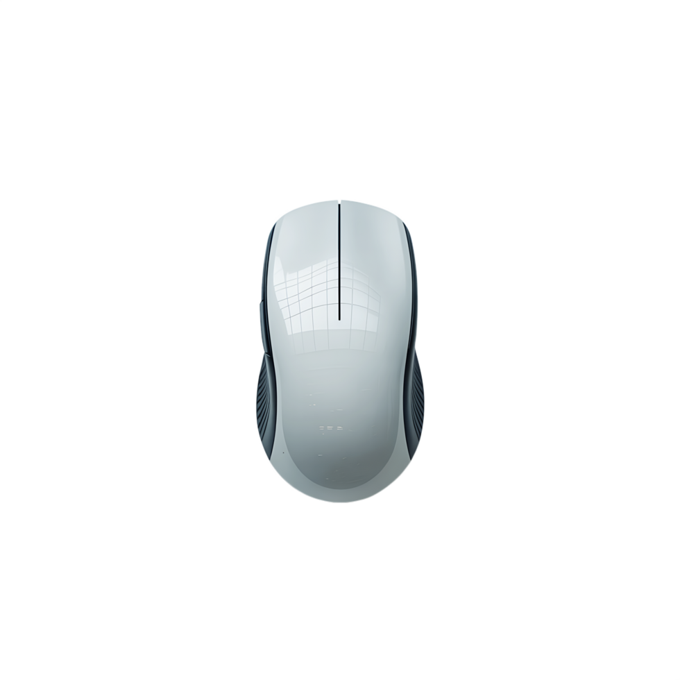 Sleek white computer mouse for professional digital workflow and precise navigation with modern design png