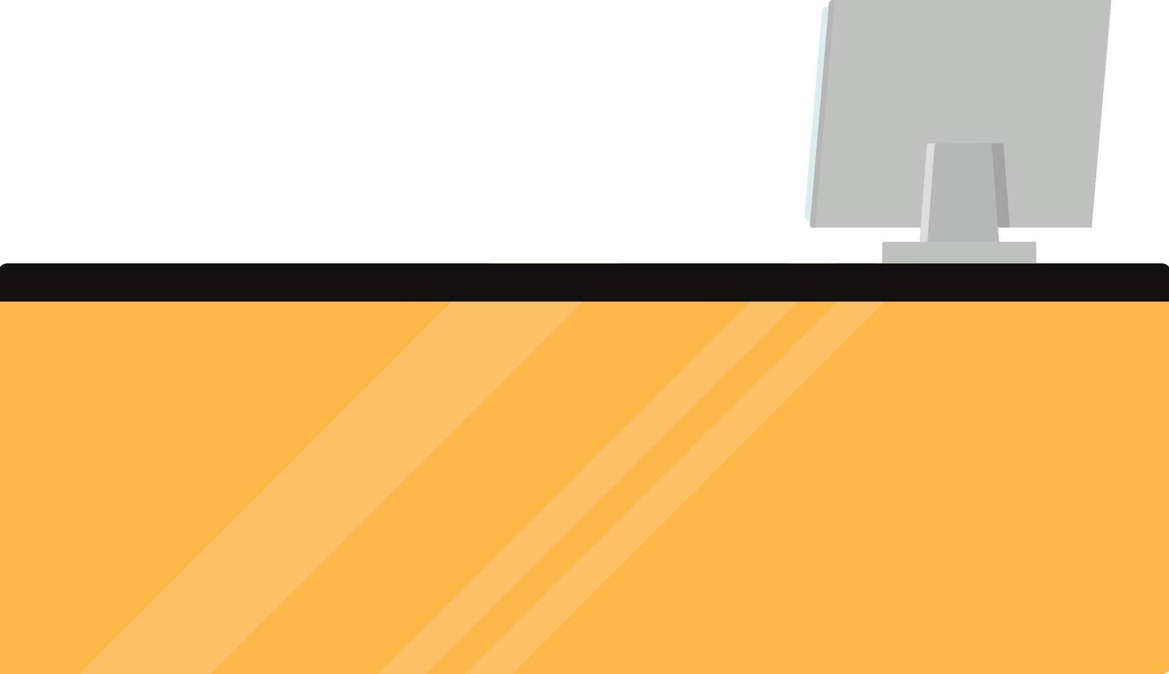 Manager Table With Computer vector