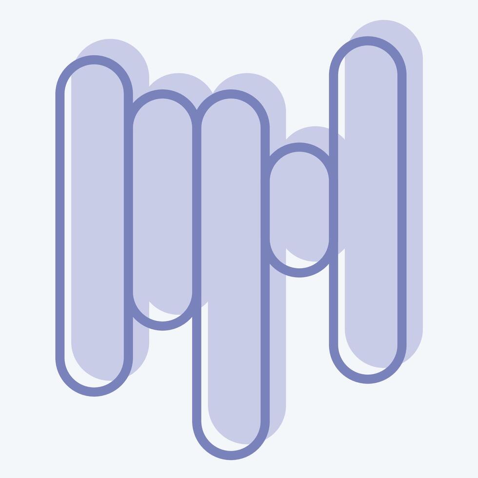 Icon Filament. related to Printing symbol. two tone style. design editable vector