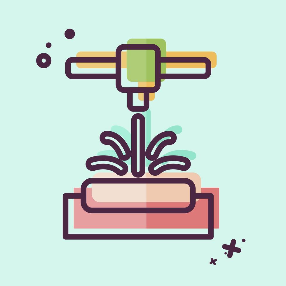 Icon Selective Laser Melting. related to Printing symbol. MBE style. design editable vector