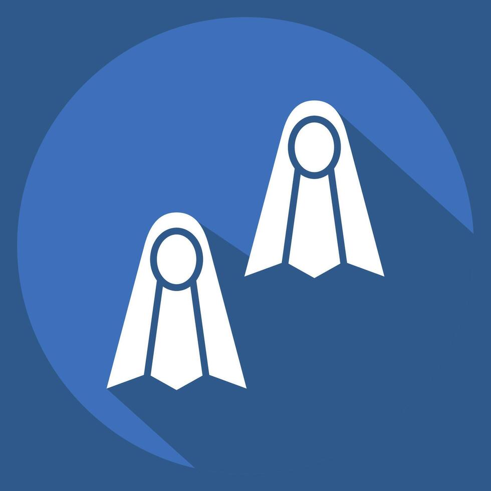 Icon System Storage. related to Adventure symbol. long shadow style. design editable vector