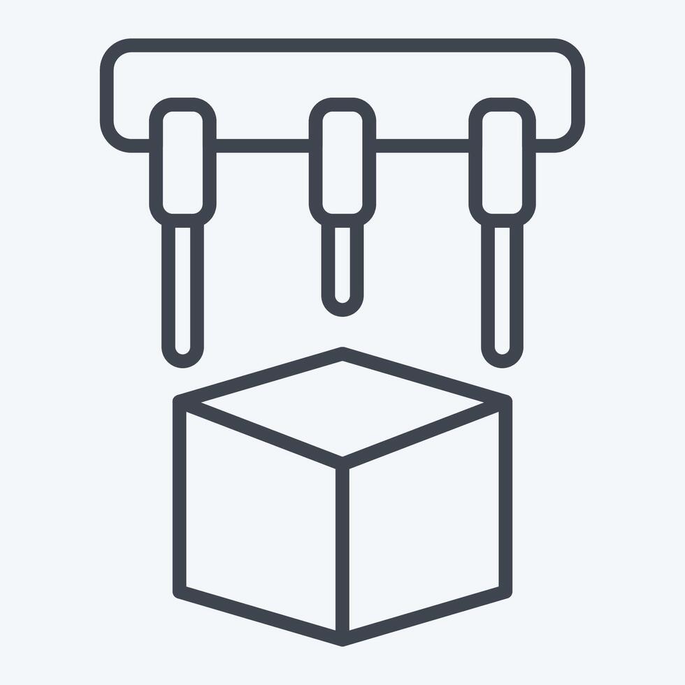 Icon Printing. related to Printing symbol. line style. design editable vector