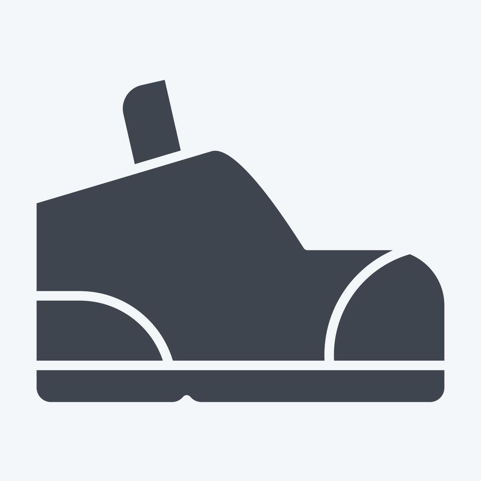 Icon Boot. related to Adventure symbol. glyph style. design editable vector