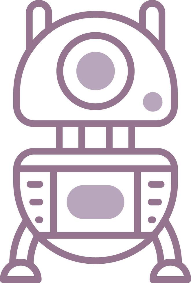 Robot Neon Visual Token vector