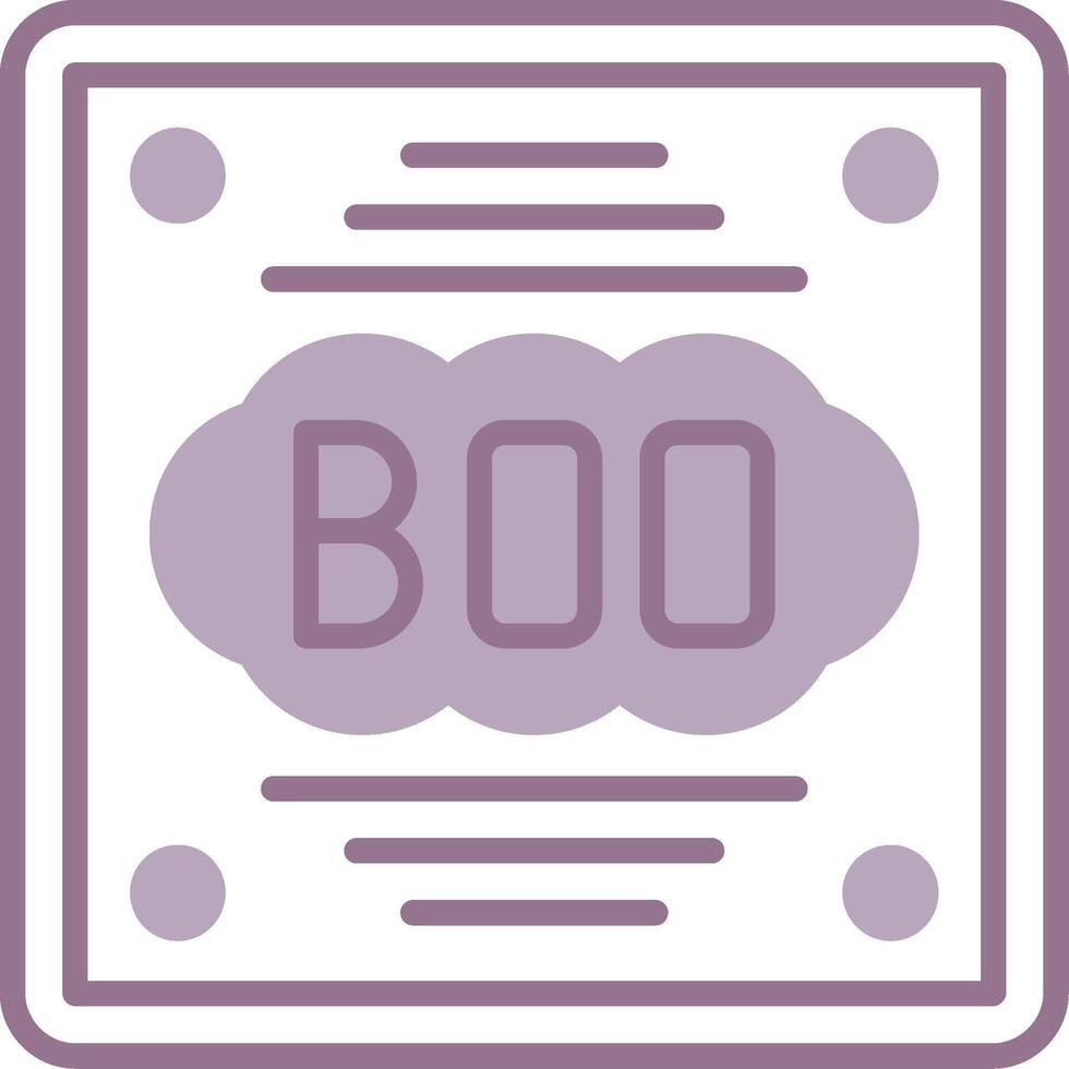 Boo Vivid Frame Object vector