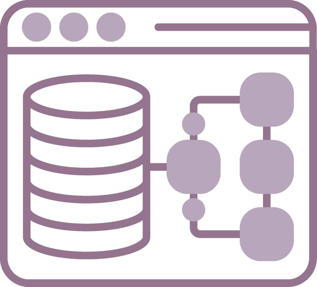 Data Modeling Detailed Shape Symbol vector