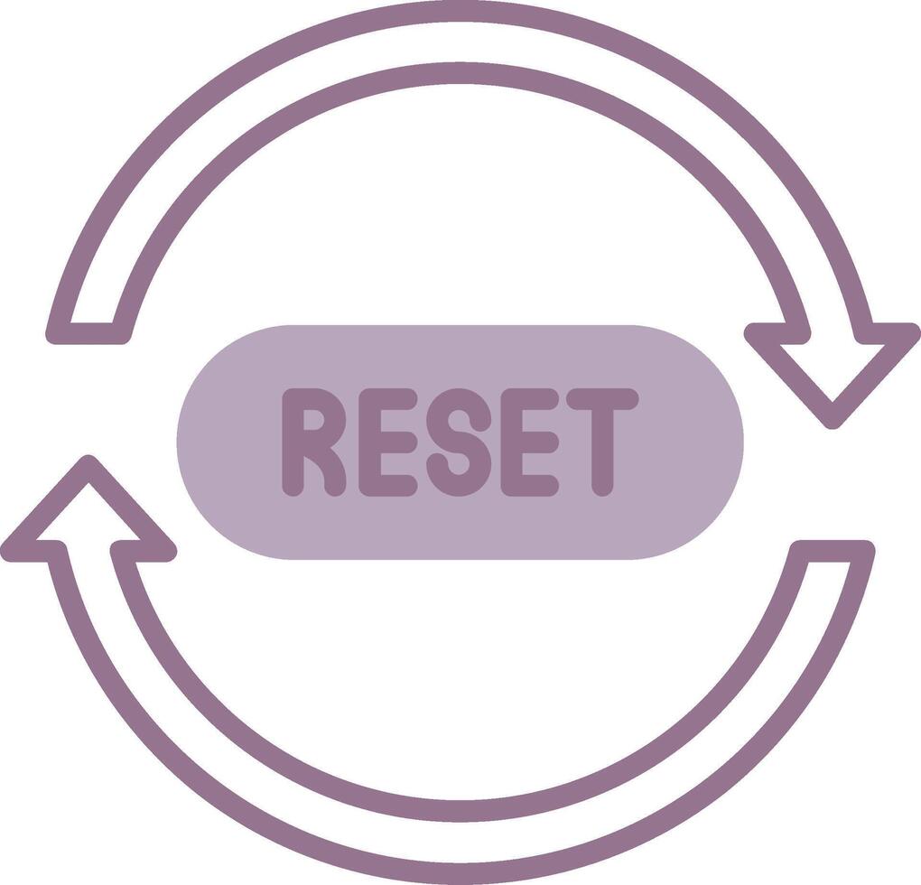 Reset Tech Shape Element vector