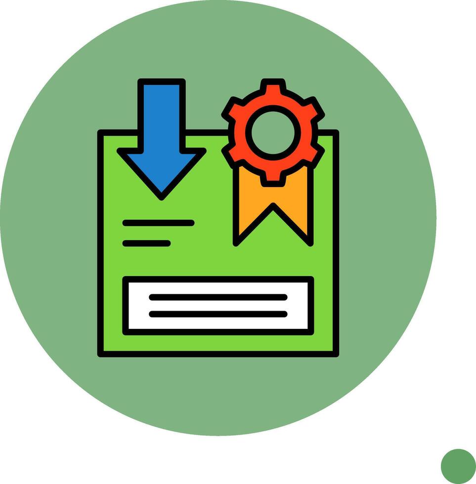 Return Policy Minimal filled Circle Icon vector