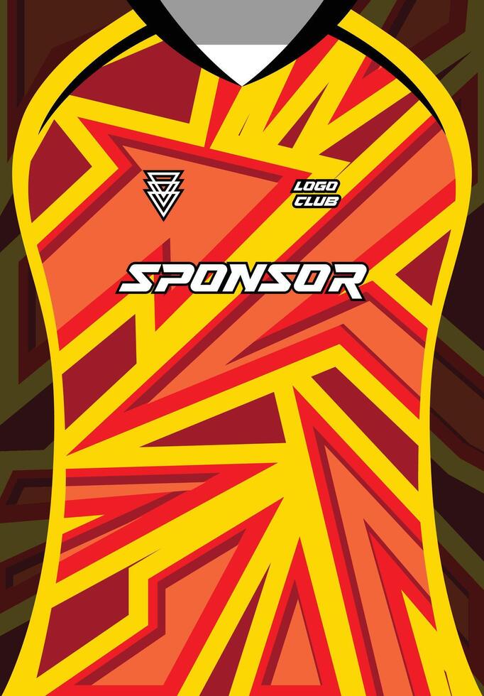 Sport Jersey Sublimation Background with abstract geometric pattern vector