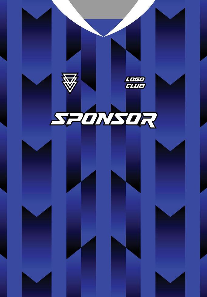 sport uniform Sublimation Background with blue gradient pattern, custom soccer uniform vector