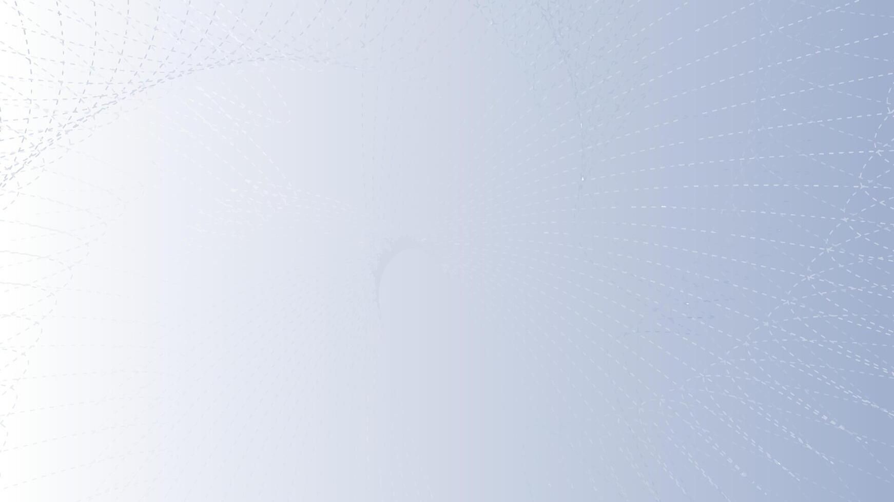 An Abstract digital background with flowing dotted lines forming a tunnel like structure on a smooth gradient gray surface creating a modern and minimal design vector