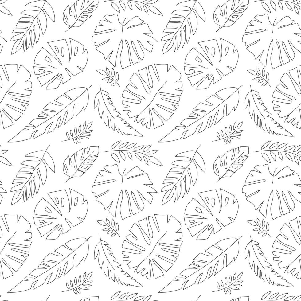 Stylish leaf pattern design illustration vector