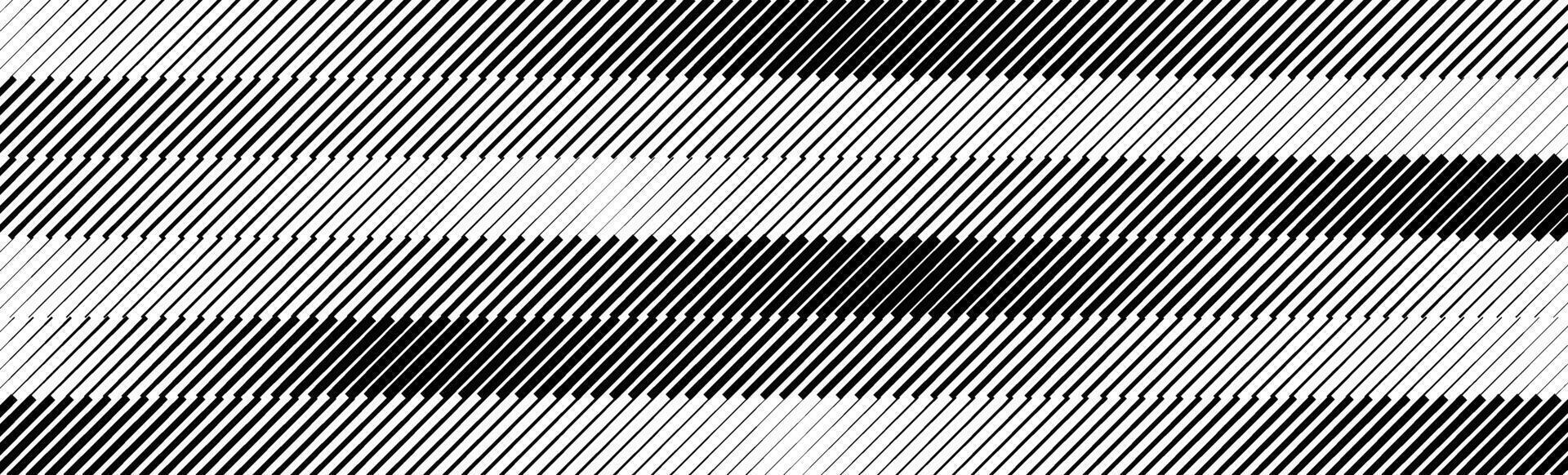 Oblique stripe halftone gradient texture. Slanted line gradation background. Black and white parallel diagonal wallpaper. Repeating stripe pattern backdrop. Abstract Doppler effect concept vector
