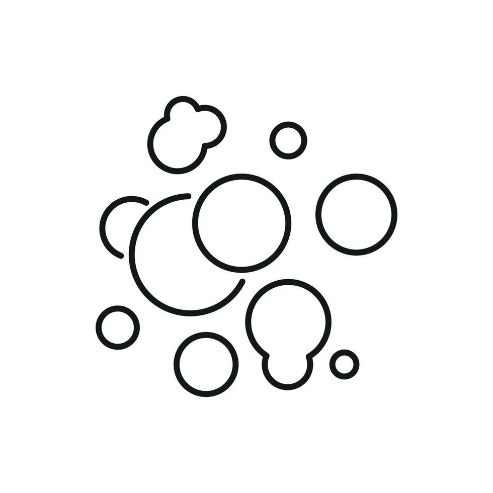 Bubble and Foam Icon for Graphics, Concept, Apps vector