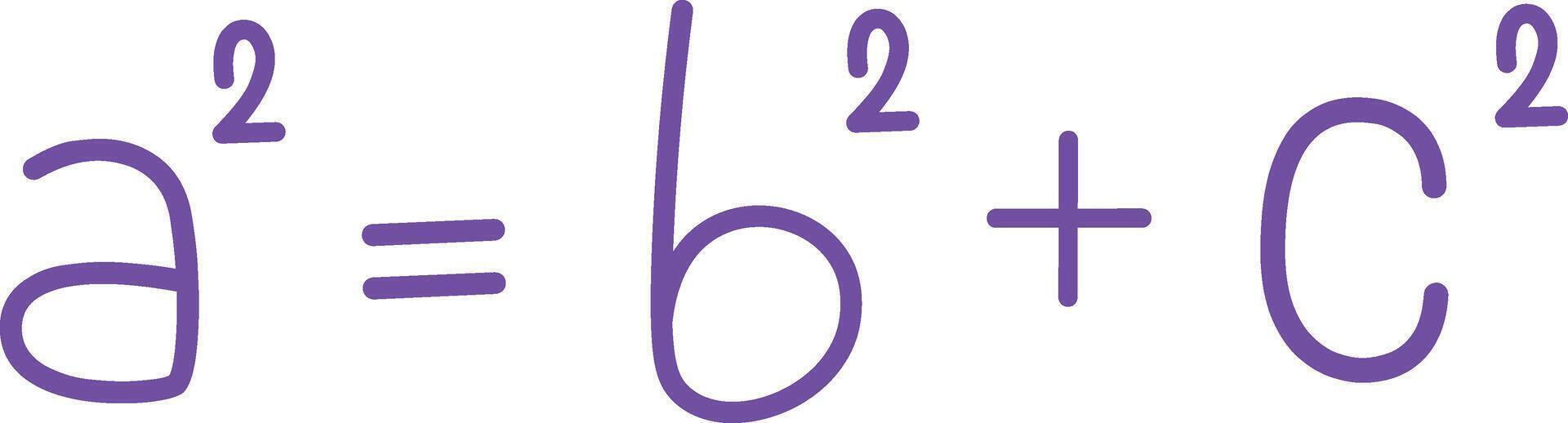 Pythagorean Theorem Equation vector