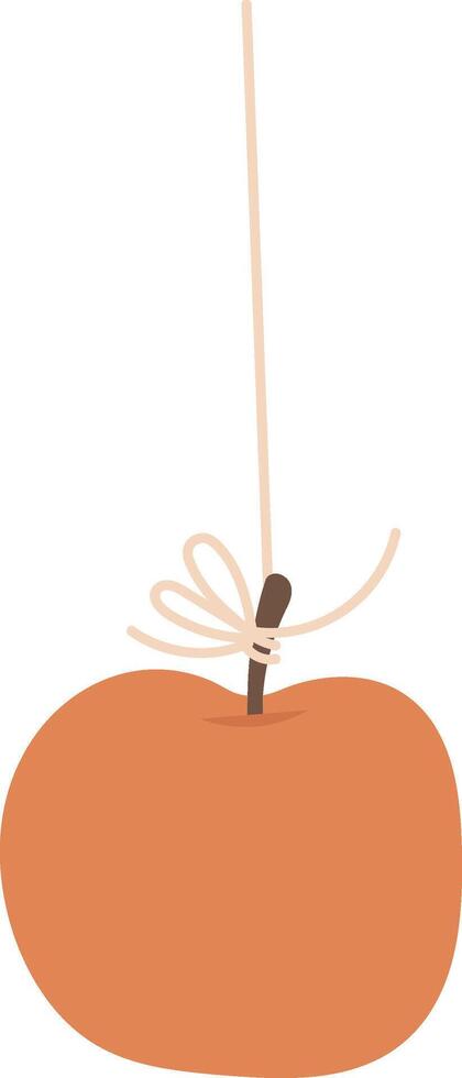 Caramel Apple on a String vector