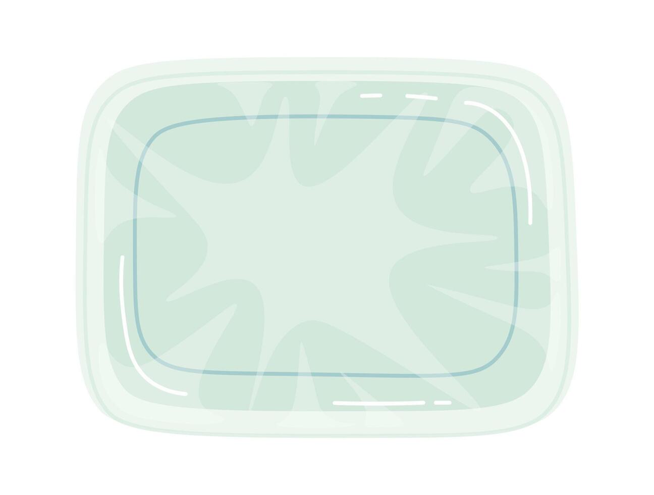 Abstract Glassy Rectangle Frame vector