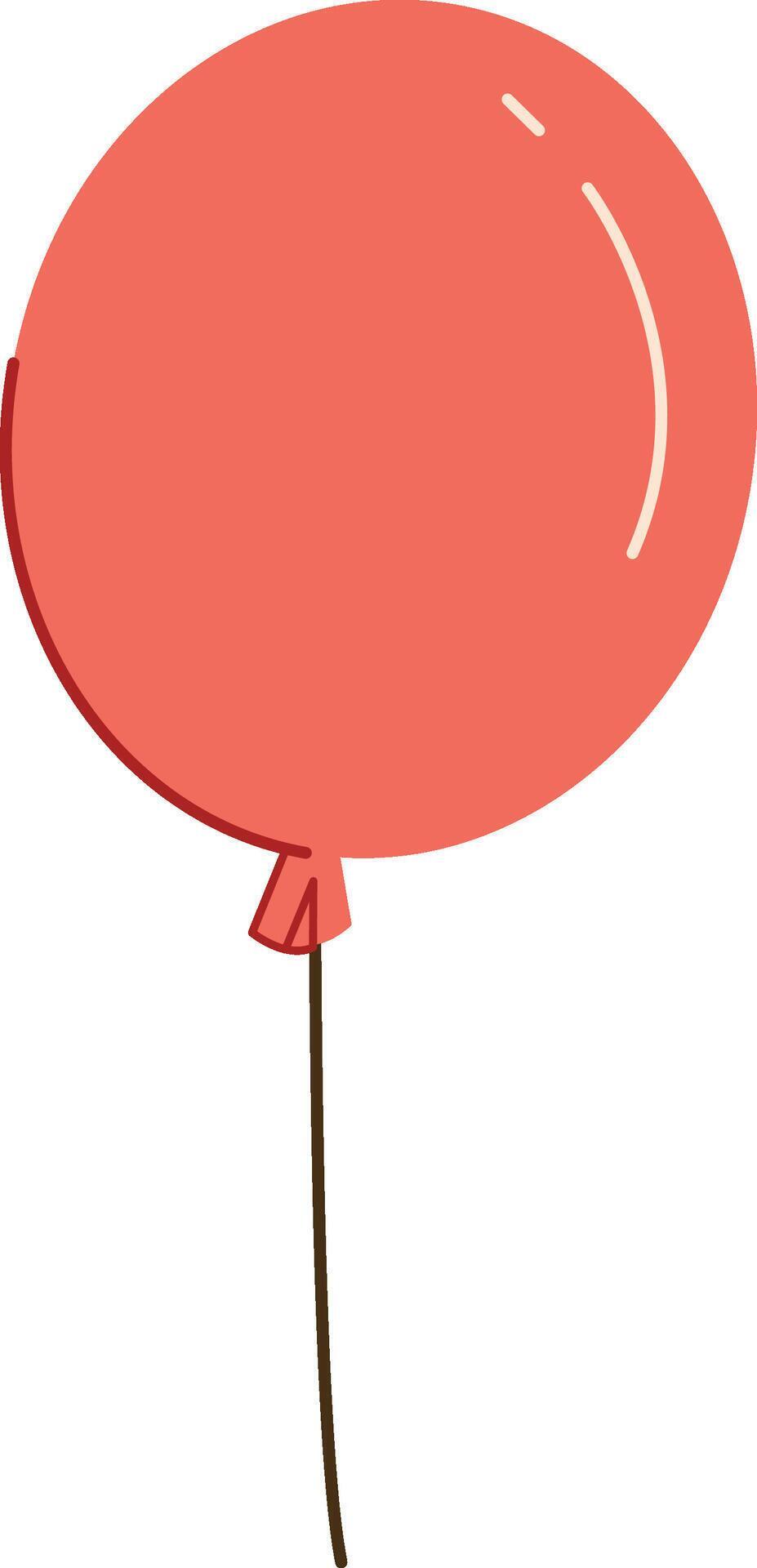 Single Balloon with String 69554252 Vector Art at Vecteezy