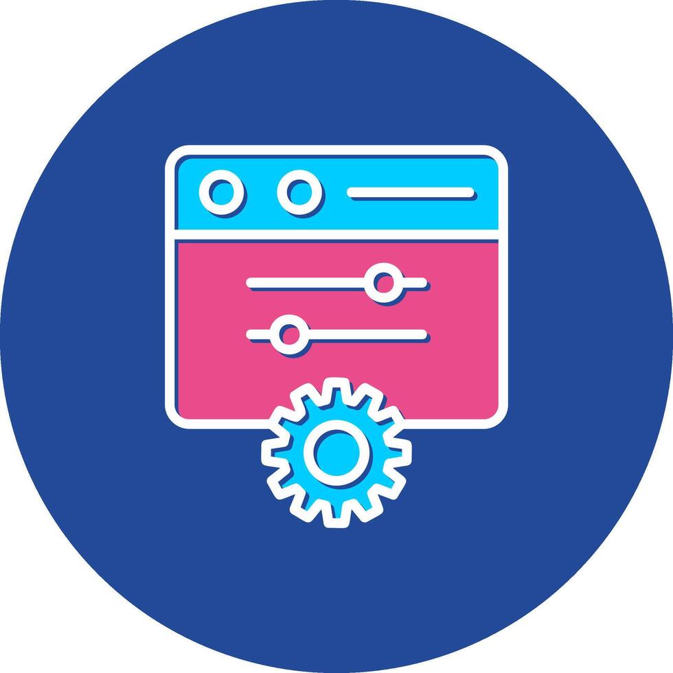 Control Panel on Dashboard Settings Interface Console vector