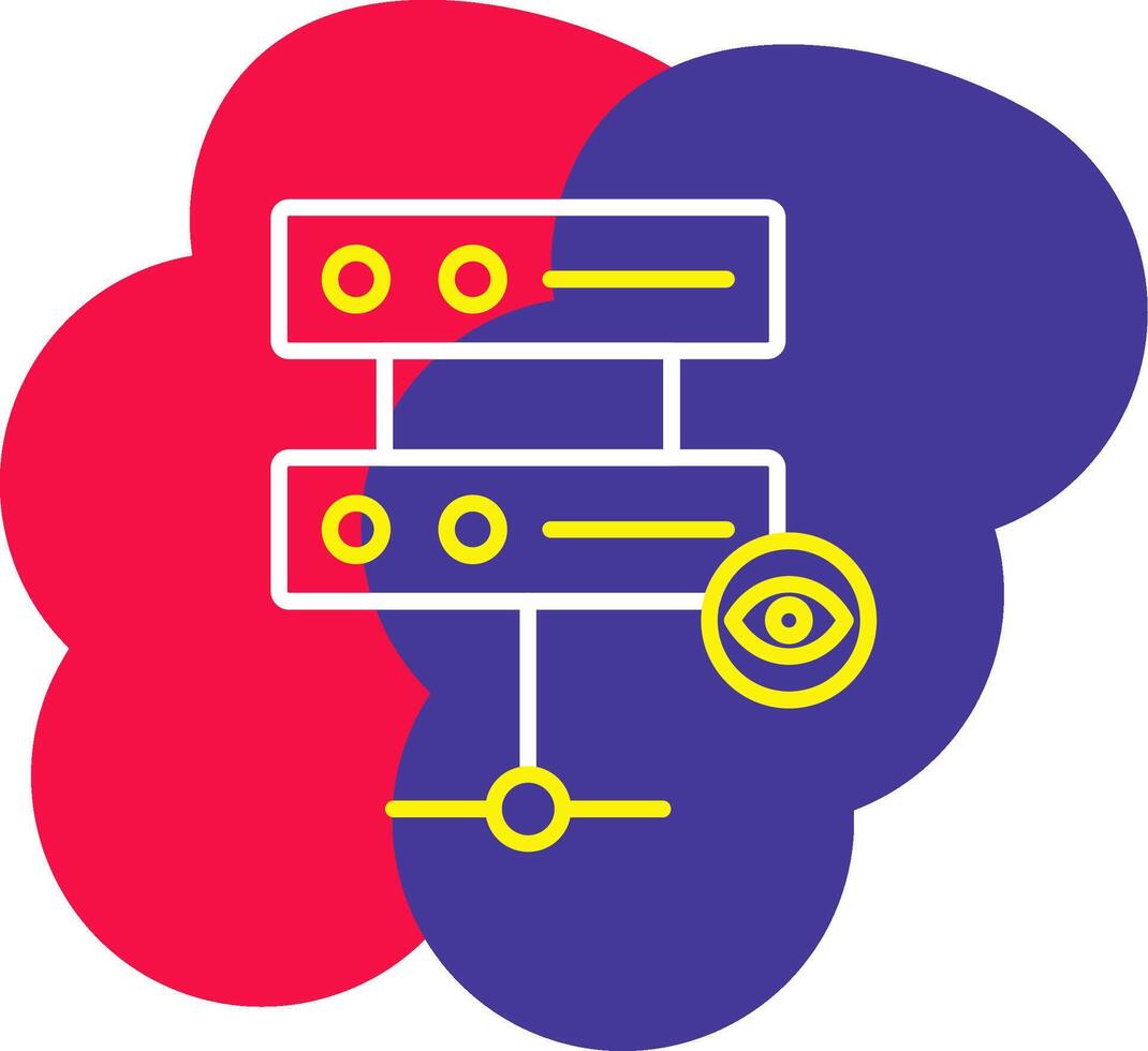 Server Bubble network data hardware vector