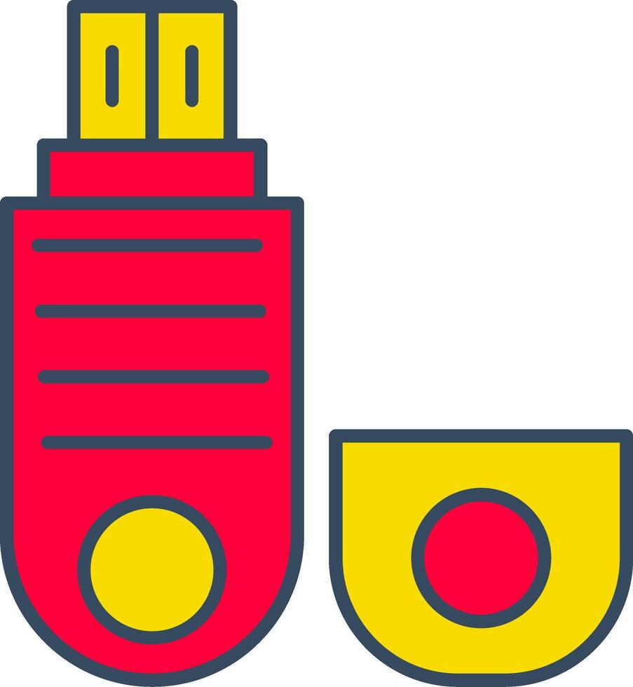 Pendrive Hardware Datatorage Electronics Technology Usb MultimediaClean vector