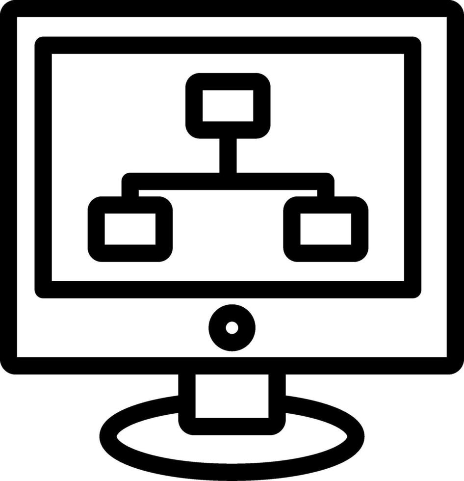 Algorithm Outline Icon vector