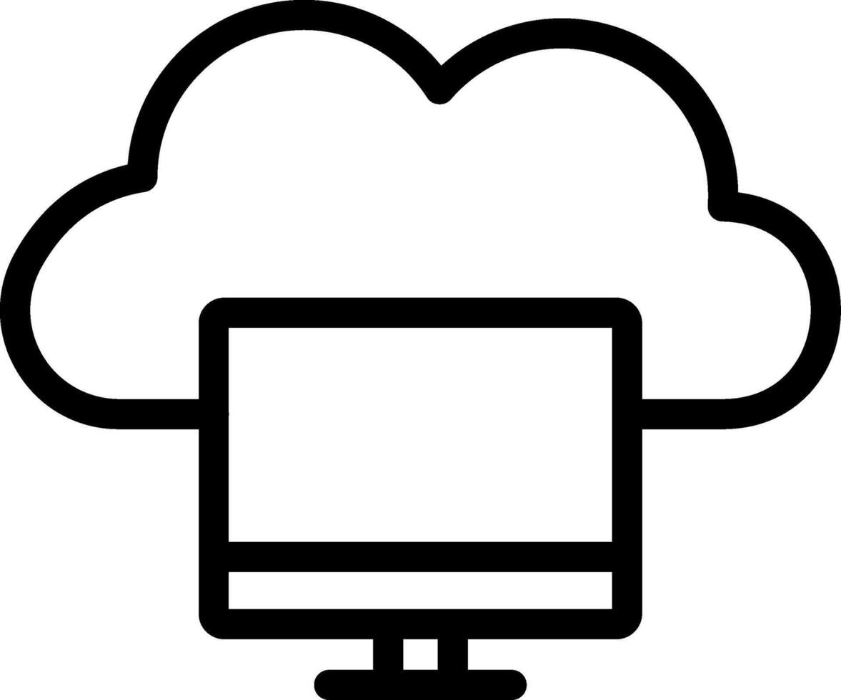 Cloud Computing Color Block Badge vector